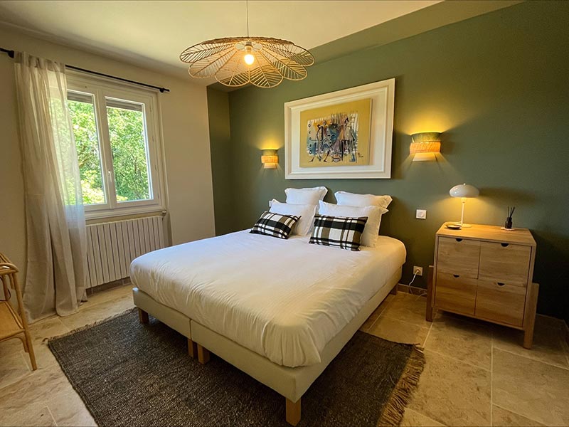 Chambre du gîte Le Pigeonnier - Les Maisons de Valadier