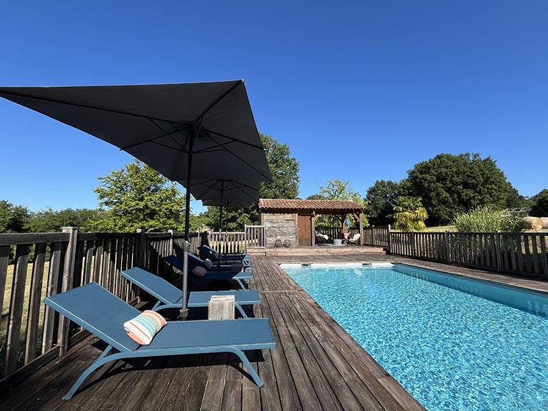 Terrasse du gîte Le Pigeonnier - Les Maisons de Valadier