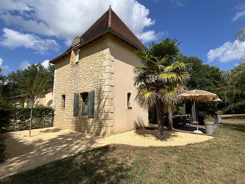 Terrasse du gîte Le Pigeonnier - Les Maisons de Valadier
