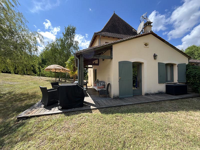 Terrasse du gîte Le Pigeonnier - Les Maisons de Valadier