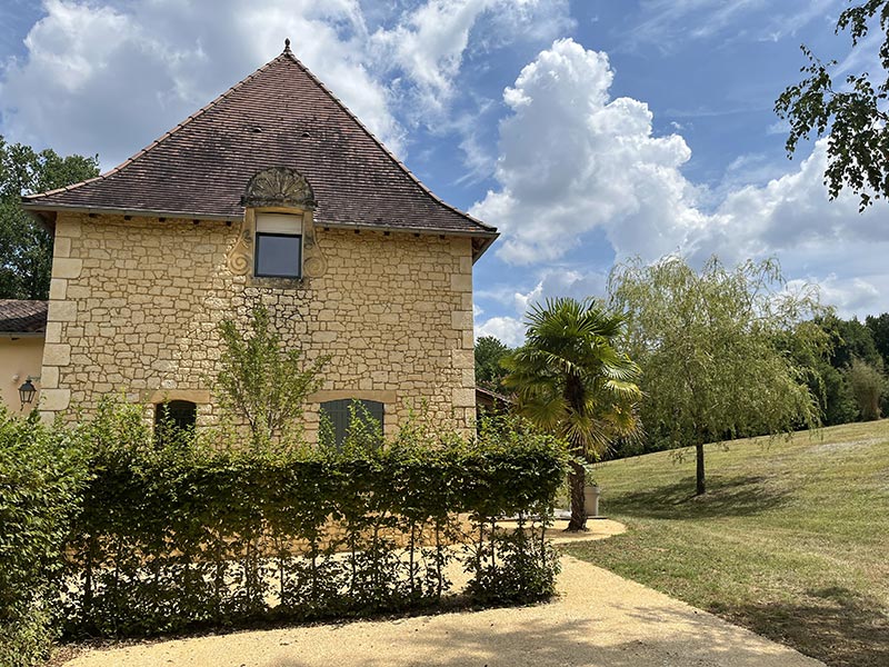 Terrasse du gîte Le Pigeonnier - Les Maisons de Valadier
